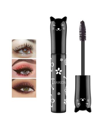 Black Mascara Colored Mascara Waterproof Long Lasting Volumizing Thick Lengthening Curling Defining Charming Mascara Makeup Gift for Women Girls