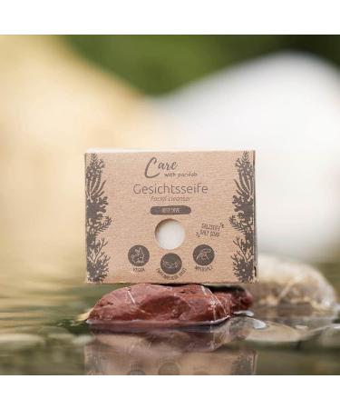  pandoo pandoo Face Soap Deep Dive Natural Salt Soap 100g Solid Soap for Men and Women Plastic Free and Vegan - Buy Online on GoSupps.com