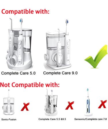 Waterpik Complete Care 9.0 & Care 5.0 Replacement Toothbrush Heads (8-pc) - White Pisonicleara White Refills - Buy Online on GoSupps.com