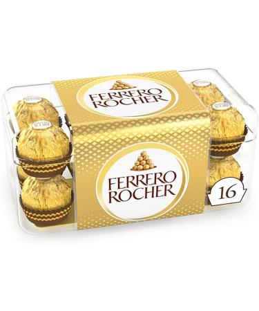 FERRERO ROCHER Fine Hazelnut Chocolate Gift Box 16 Individually Wrapped Chocolates 200g - Buy Online on GoSupps.com