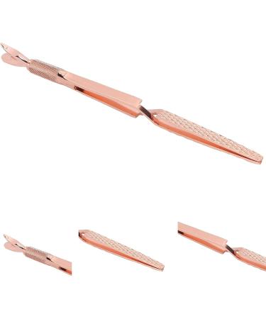 Nail Art Pusher Tweezers Convenient for You To Use Stainless Steel Nail Art Pincher for False Nails for Salon for Home for Removing Nail Polish(Rose gold) - Buy Online on GoSupps.com