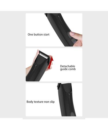 Rechargeable Body Hair Clipper for Men | Ergonomic Trimmer & Nose Hair Removal | International Shipping Available - Buy Online on GoSupps.com
