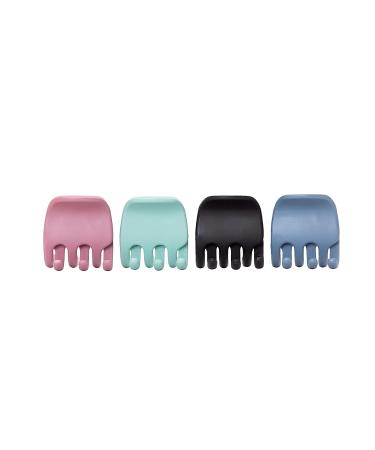 Goody Sustainable Heritage Claw Clips - Medium, Extra Strong - Bright Colors (Blue, White, Mint, Black) - 4 Count - Buy Online on GoSupps.com