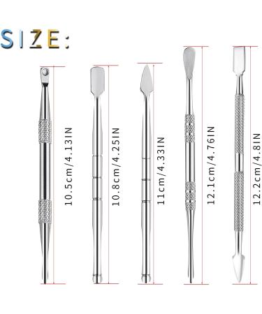 Plavision Carving Tools Set for Wax: 9-Pieces Sliver Stainless Steel Double-Sized Kits with Glass Container for Wood Wax - Buy Online on GoSupps.com