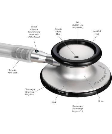 Buy Prestige Medical Clinical Lite Stethoscope - Stealth/Navy Sparkles | International Shipping Available - Buy Online on GoSupps.com