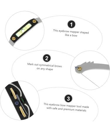 Hemoton 3pcs eyebrow positioning ruler eyebrow shaping kit with stencils eyebrow shaping kit Metal - Buy Online on GoSupps.com