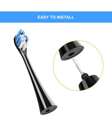 PERSMAX Replacement Tooth Brush Heads Refill - Compatible with Electric Dental Calculus Remover - 2 Black Brush Heads - Buy Online on GoSupps.com