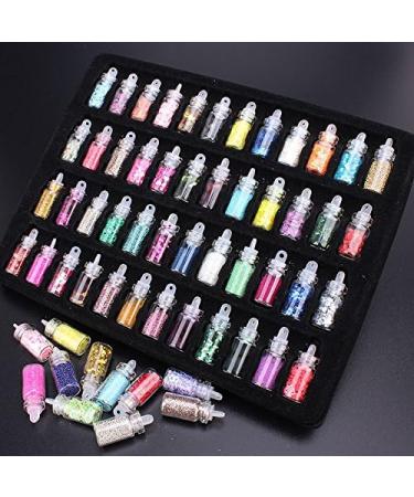 Xshelley 48 Colors Nail Art Kit - 3D Glitter Designs for DIY Nails & Crafts - Buy Online on GoSupps.com