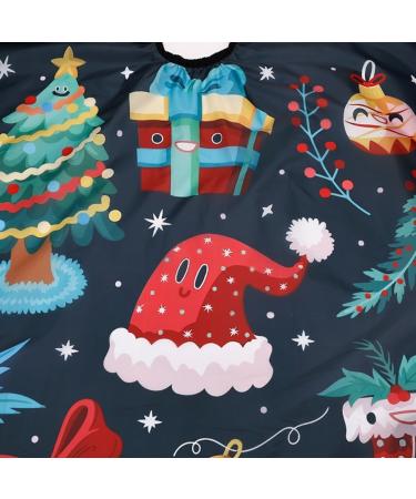 LOGOFUN Christmas Hair Cutting Cape - Festive Kids Barber Cape for Christmas Haircuts - Perfect Barber Shop Supplies - Buy Online on GoSupps.com
