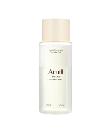 Amill Fresh Rice Ampoule Toner (200ml) - Hydrating & Soothing Vegan Face Toner