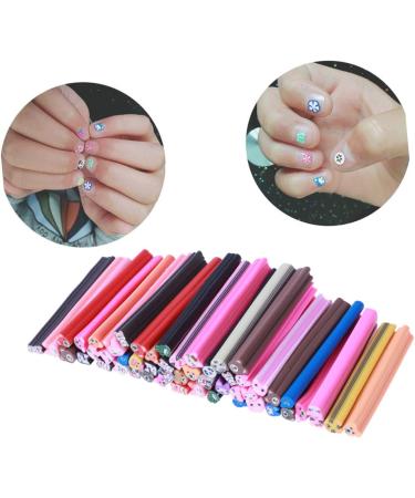 Healeved 50pcs Nail Art Stickers DIY Nail Art Fingertip Nail Rings Sticks Scrapbooks Nailart Manicure Nails Stickers Customizable Spray Talcum Scrapbook Book Decorate 3D Polymer Clay medium As Shown - Buy Online on GoSupps.com