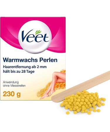 Veet Warm Wax Pearls with Beeswax - 2 x 230g for Smooth Skin | Ideal for Electric Wax Devices & Water Bath - Easy Dosage Lasts Up to 28 Days - Buy Online on GoSupps.com