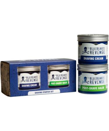 The Bluebeards Revenge Shaving Starter Set Vegan Friendly Gift Set includes Shaving Cream (150ml) and Post Shave Balm (150ml) - 2 Piece - Buy Online on GoSupps.com