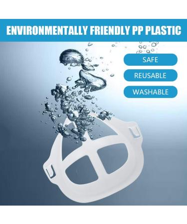 5PC 3D Mask Bracket Comfortable Wearing Keep Fabric Off Mouth Help Breathing Smoothly Lipstick Savor Reusable Washable Translucent - Buy Online on GoSupps.com