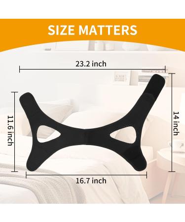 Veralabs Adjustable Airflow Jaw Strap - Breathable Chin Strap for Better Sleep | 2PCS (Black - Buy Online on GoSupps.com
