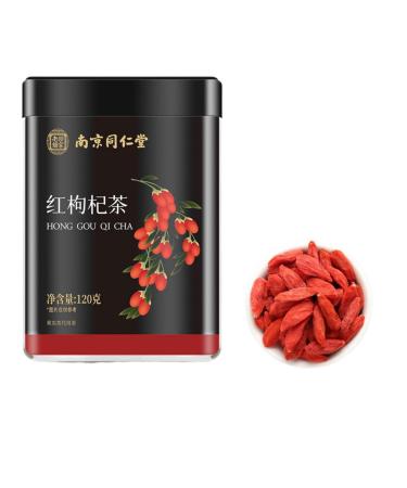 HQZMCTE Premium Chinese Goji Berry Herbal Tea for a Healthy Lifestyle 120g / 4.23oz Sweet Taste Additive-Free