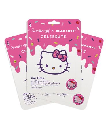 The Cr me Shop | Hello Kitty CELEBRATE - Me Time! Youth-Promoting Sheet Mask (3 Pack) - Buy Online on GoSupps.com