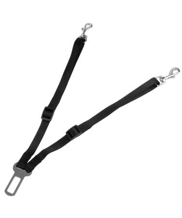 proudpet Dog Car Seat Belt Clip Pet Travel Collar Harness Strap (Double)