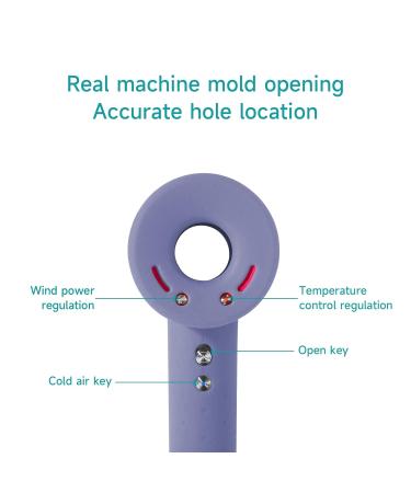 Silicone Cover for Dyson Hair Dryer - Protective Washable Shockproof & Anti-Scratch Case (Purple) - Perfect Travel Accessory - Buy Online on GoSupps.com