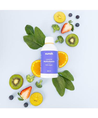 Liposomal Multivitamin in Liquid Solution for Healthy and Resilient Body - 250 ml Bottle - 50 Days - Non-GMO - Made in EU - Sundt Nutrition Dietary Supplement - Buy Online on GoSupps.com