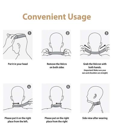 5 Pcs Neck Brace - Breathable Neck Brace for Posture | Cervical Traction Neck Shoulder Relaxer Traction Device Improving Forward Head Posture for Home Work School Dobooo - Buy Online on GoSupps.com