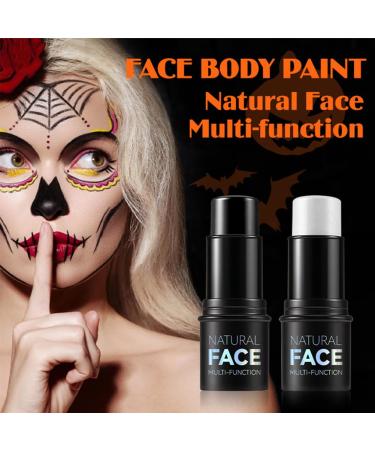 Long Lasting Face Stick for Sports & Cosplay - White Black Green Red | Natural Cream Eyeshadow for Baseball Softball Football Lacrosse | Halloween Body Paint - Buy Online on GoSupps.com