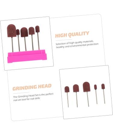 FRCOLOR 1 Set Nail Sand Ring Cap Nail Art Bit Tools Nail Sanding Head Polishing Heads Nail Polish Cuticle Nail Cuticle Drill Heads Nail Drill Bits Manicure Dedicated To Rotate Head Box 8x6cm Rosy - Buy Online on GoSupps.com
