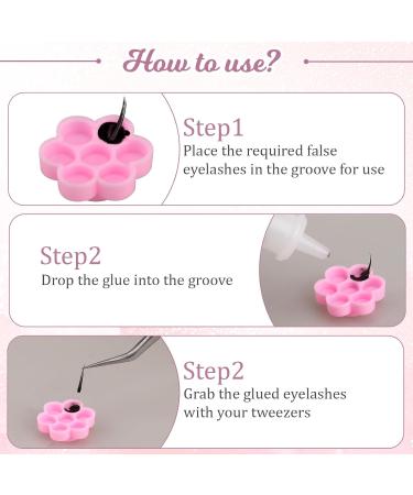 200 Pieces Flower Shape Glue Cup for Eyelash Extensions - Premium Lash Glue Holder Tray for Women & Girls | Best Eyelash Extension Supplies - Buy Online on GoSupps.com