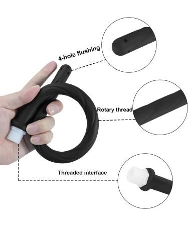 Shower Enema Douche Nozzles for Men & Women - Comfortable Silicone 4 Holes Water Spray Reusable Enema Attachment - Buy Online on GoSupps.com