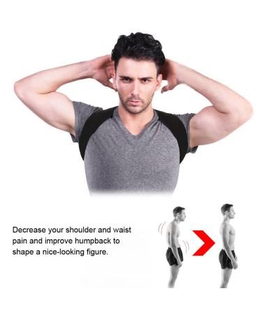 Adjustable Posture Corrector for Men and Women - Back Brace Support for Straightening Shoulder and Upper Back - Buy Online on GoSupps.com