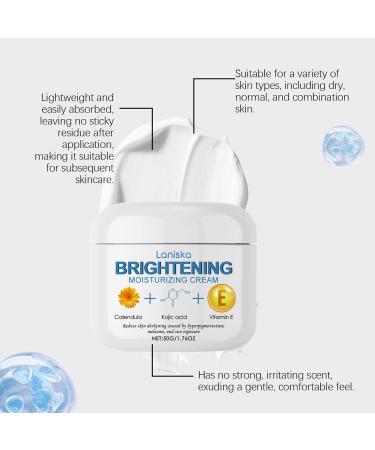 rabuu Lightweight Face Moisturizer Cream For Daily Hydration Brightens Skin Tone & Reduces Dark Spots Non-Greasy Formula - Buy Online on GoSupps.com