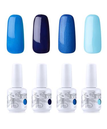 Vishine Nail Art UV LED Gel Polish Varnish Long-lasting 4 Colors Manicure Kit C222