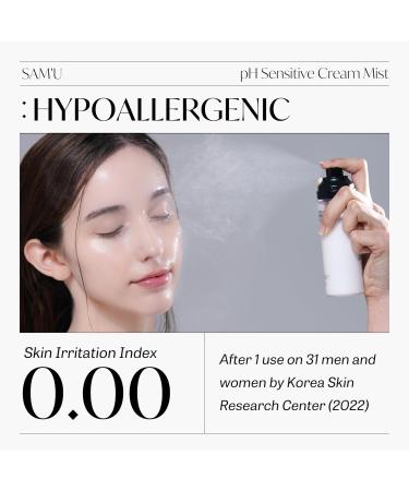 PH Sensitive Cream Mist | Hydrating Daily Face Moisturizer & Setting Spray | Korean Skin Care for Men & Women | Long Lasting Makeup Fixer (3.38 Fl. Oz - Buy Online on GoSupps.com