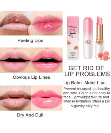 Peach Color Changing Lipstick Set - Long Lasting Lip Gloss for Women - 2 Pcs Labiales Lip Balm Tinted Magic Stain Glossly Makeup Jelly Crystal by BINGBRUSH - Buy Online on GoSupps.com