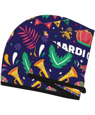 Hair Towel Wrap for Quick Drying | Mardi Gras Button Towel Turban | International Shipping - Buy Online on GoSupps.com