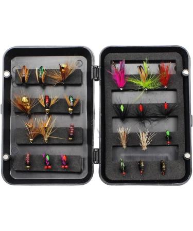Emiif Fly Fishing Flies Set - 32PCS Dry/Wet Nymphs & Ants for Bass Trout Salmon - Premium Quality International Shipping - Buy Online on GoSupps.com