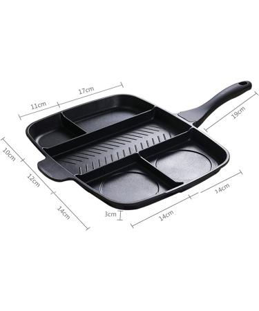 Soup Pot 5 in 1 Divided Stainless Steel Grill Frying Pan Multi-Purpose Kitchen Utensils Pots for Kitchen Plate - Buy Online on GoSupps.com