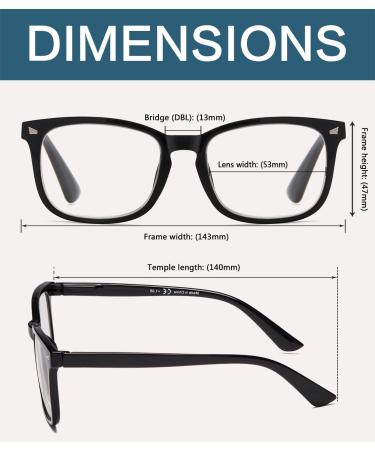 Buy BLUELESS Reading Glasses for Women - Fashionable Transparent Readers (0.50x) - Stylish & Comfortable - Buy Online on GoSupps.com