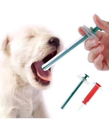 Cat Pill Popper, Pill Gun for Cats, Pill Injector for Dogs, Cat Piller Rubber Tip Oral Tablet Capsule or Liquid, Medical Feeding Tool Kit Syringes for Cats, Dog, Small Animals