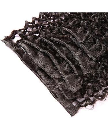 12 Inch -28 Inch Kinky Curly Clip in Hair Extensions Clip Ins Brazilian Remy Human Hair for Black Women Natural Color 8 pieces 70g/One Set (12") - Buy Online on GoSupps.com