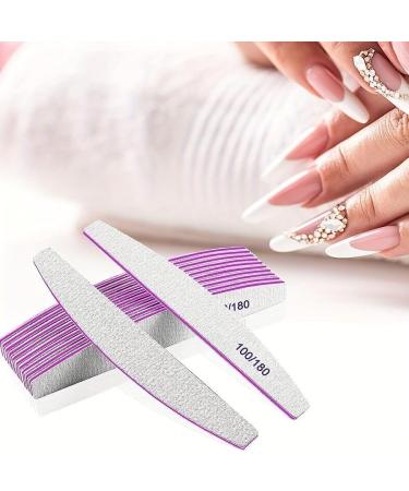 Professional Nail Files 5 PCS Nail File Double Sided Emery Board(100/180 Grit) Washable Emery Board Manicure Tools Nail Styling Tools Pet Grooming Tools for Home and Salon Use - Buy Online on GoSupps.com