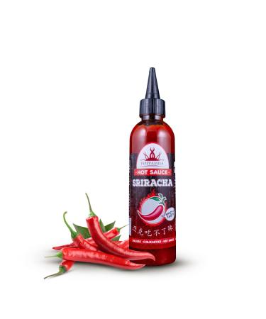 Poppamies Sriracha Hot Sauce - International Flavor Awards 2019 - Winner Sauce - Gluten-free Lactose-free Vegan - Seasoning: 4/10-275g