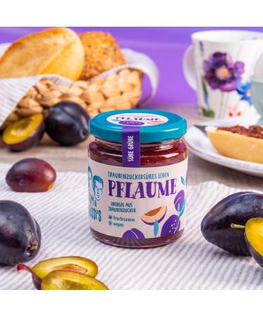 Tom & Krissi's Vegan Low-Fructose Plum Fruit Spread 250g - International Shipping Available - Buy Online on GoSupps.com