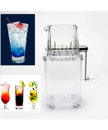 Roltin Multifunctional manual mini-house transparent ice scatterer razor kitchen tool ice cream jar and razor (transparent)