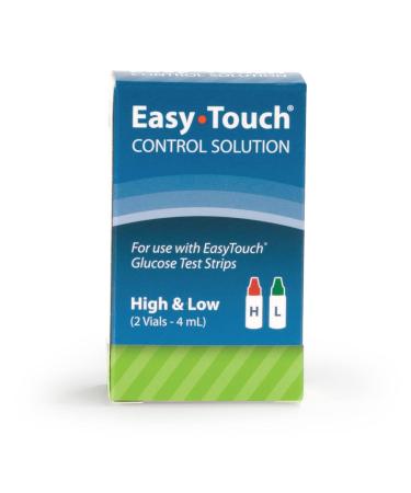EasyTouch Control Solution Glucose Monitor Kit - Hi & Low - 2 Vials 4ml - Buy Online on GoSupps.com