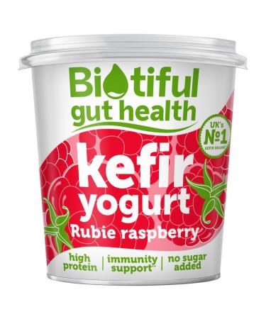 Biotiful Gut Health Kefir Rubie Raspberry Yoghurt Immunity Support Source of Calcium and Vitamin B12 350g