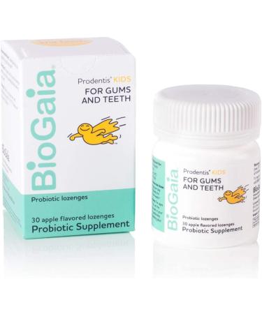 BioGaia Kids Prodentis: Apple Flavor Gums & Teeth Lozenges - 30 Count - Buy Online on GoSupps.com