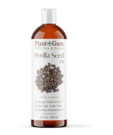 Perilla Seed Oil 16 oz. Cold Pressed 100% Pure Natural - Skin Body And Face. Great for Dry Skin & More!