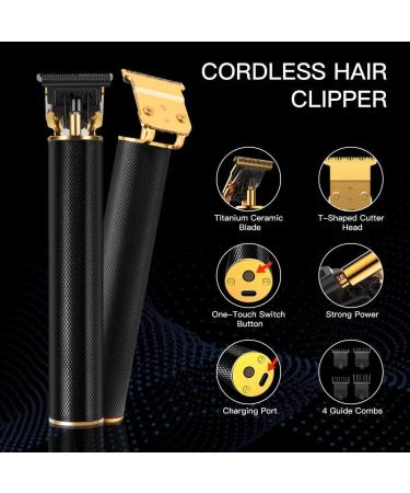 Unisex Hair Trimmer Kit - Cordless Rechargeable & Waterproof with Guide Combs for Men - International Shipping Available - Buy Online on GoSupps.com
