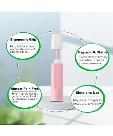 Buy Safety Lancets - Pressure-Activated Single Use (30G) for Comfortable Blood Testing - Fast International Shipping - Buy Online on GoSupps.com